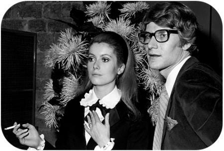 With Yves-Saint Laurent